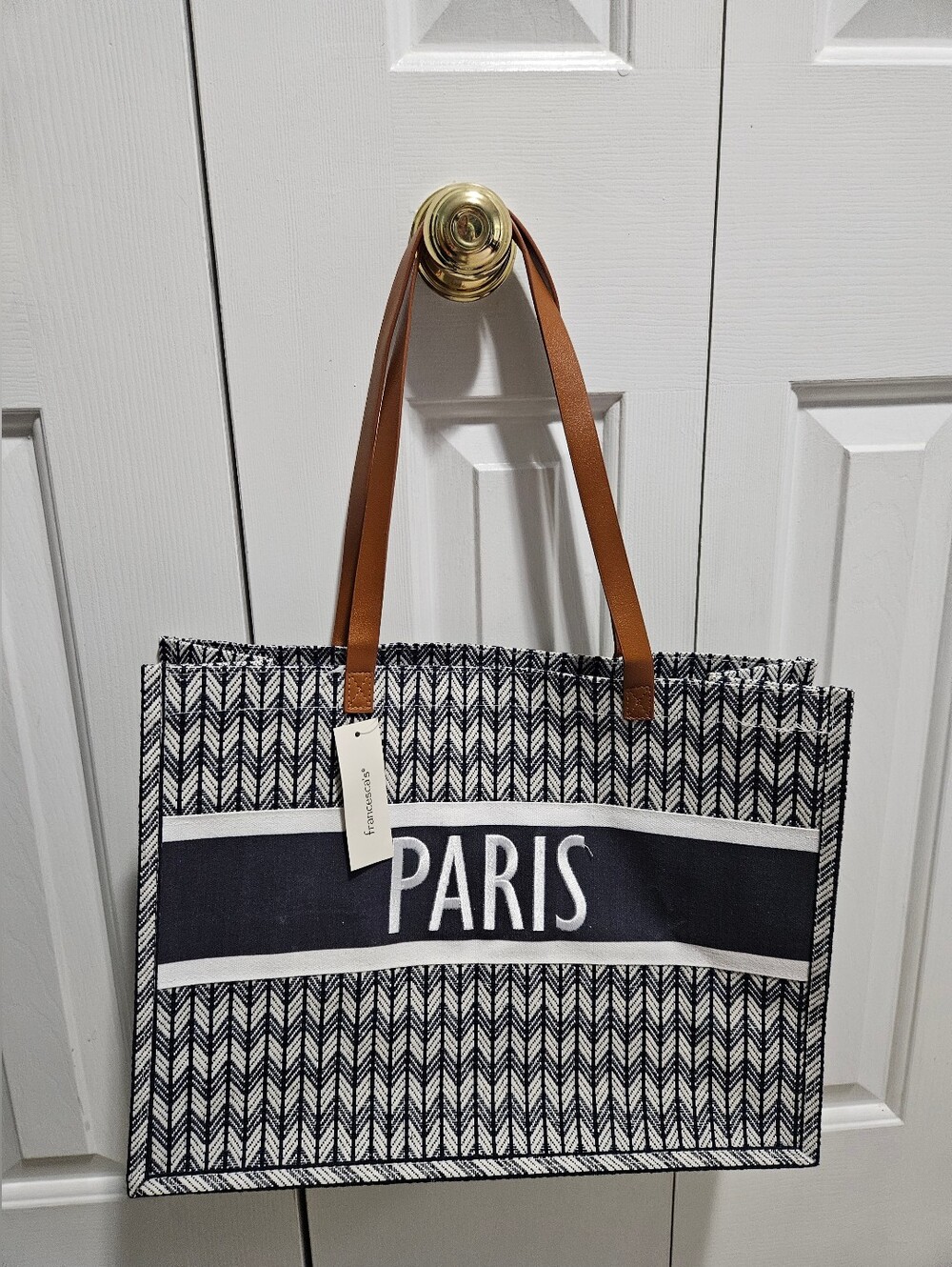 NWT Francesca's Paris Tote